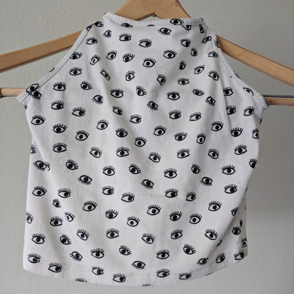 Brandy Melville cropped halter 'Eye' top